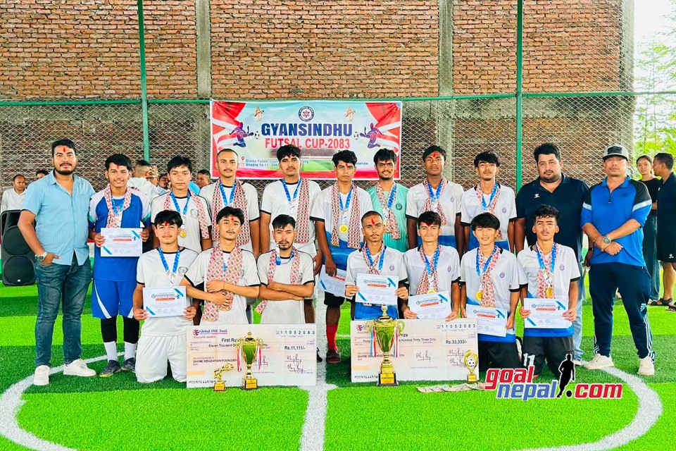 ज्ञानज्योति स्कुल बन्यो प्रथम ज्ञानसिन्धु फुटसल कपको च्याम्पियन